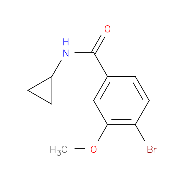 N-Cyclopropyl 4-bromo-3-methoxybenzamide