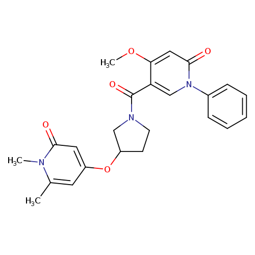 5-{3-[(1,6-dimethyl-2-oxo-1,2-dihydropyridin-4-yl)oxy]pyrrolidine-1-carbonyl}-4-methoxy-1-phenyl-1,2-dihydropyridin-2-one