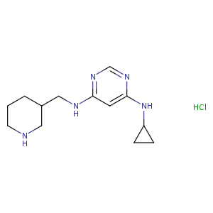 N4-Cyclopropyl-N6-(piperidin-3-ylmethyl)pyrimidine-4,6-diamine hydrochloride