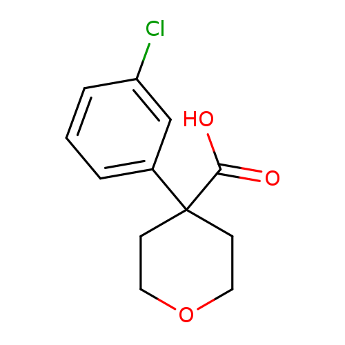 4-(3-Chlorophenyl)oxane-4-carboxylic acid