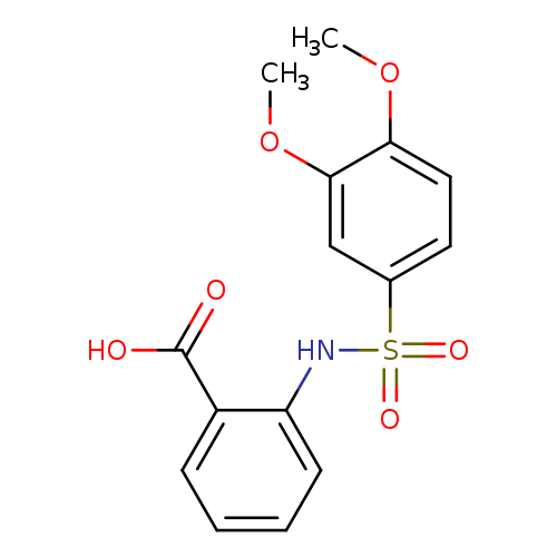 2-(3,4-dimethoxybenzenesulfonamido)benzoic acid