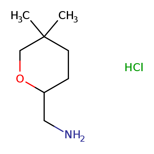 (5,5-dimethyloxan-2-yl)methanamine hydrochloride