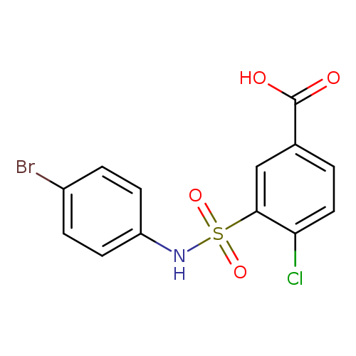 3-(4-BROMO-PHENYLSULFAMOYL)-4-CHLORO-BENZOIC ACID