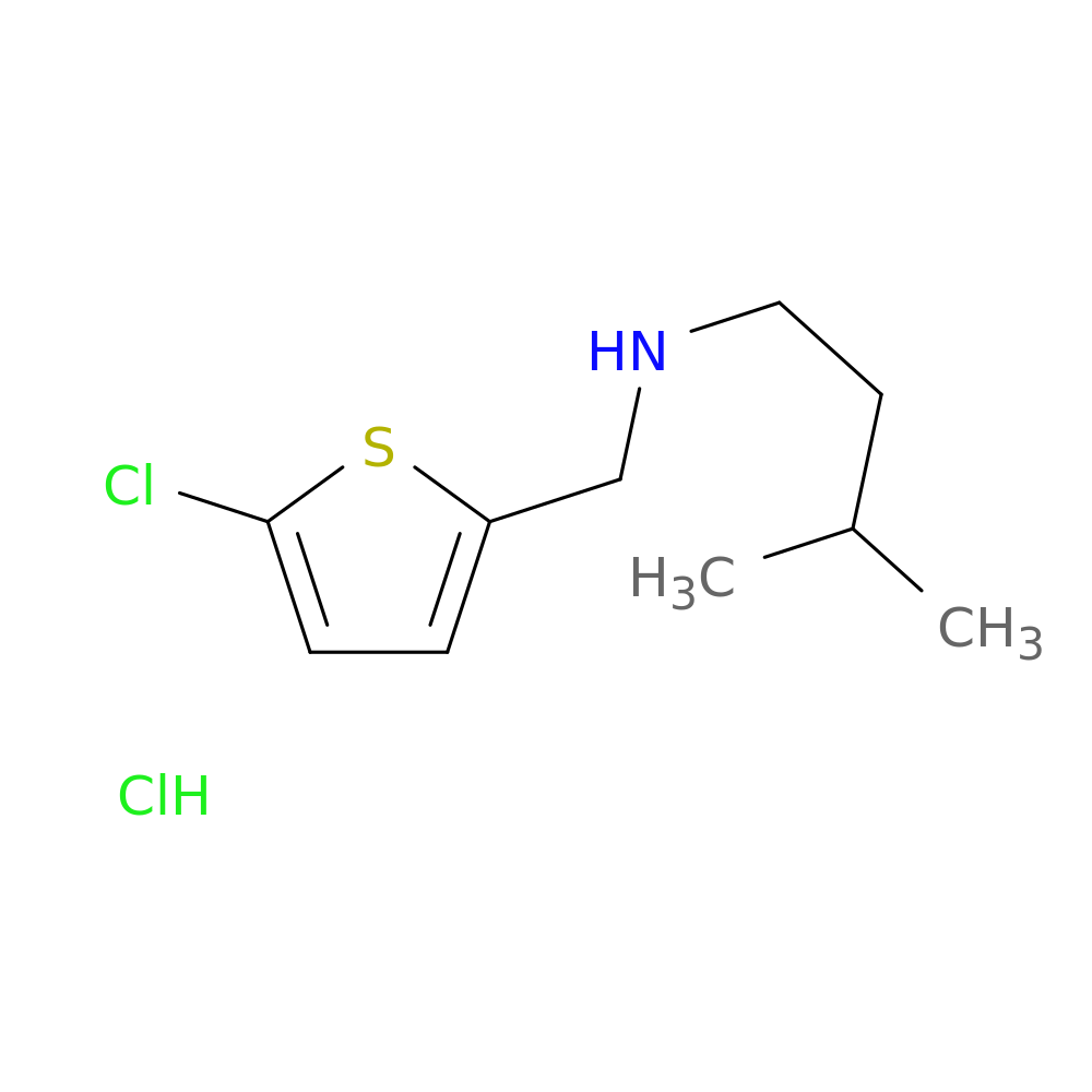 [(5-chlorothiophen-2-yl)methyl](3-methylbutyl)amine hydrochloride