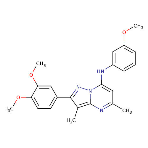 2-(3,4-dimethoxyphenyl)-N-(3-methoxyphenyl)-3,5-dimethylpyrazolo[1,5-a]pyrimidin-7-amine