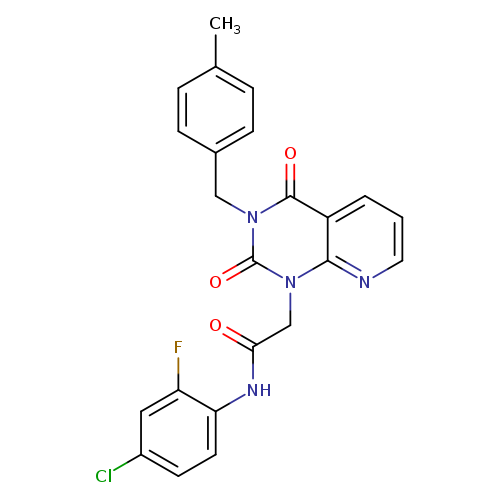 N-(4-chloro-2-fluorophenyl)-2-{3-[(4-methylphenyl)methyl]-2,4-dioxo-1H,2H,3H,4H-pyrido[2,3-d]pyrimidin-1-yl}acetamide