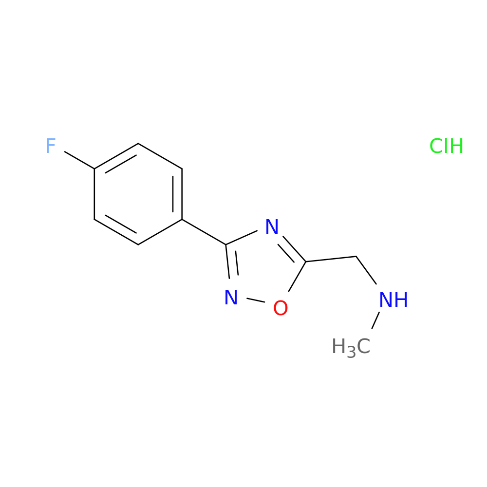 {[3-(4-fluorophenyl)-1,2,4-oxadiazol-5-yl]methyl}(methyl)amine hydrochloride