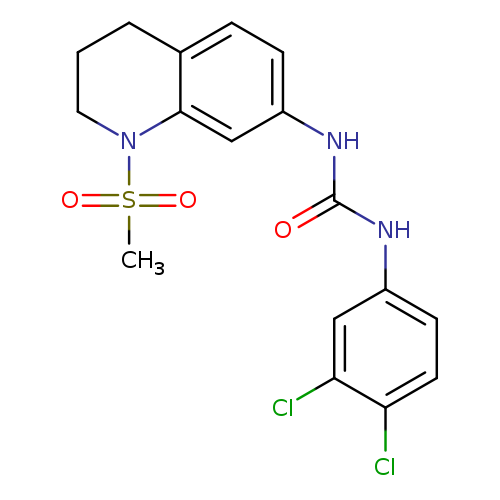1-(3,4-dichlorophenyl)-3-(1-methanesulfonyl-1,2,3,4-tetrahydroquinolin-7-yl)urea