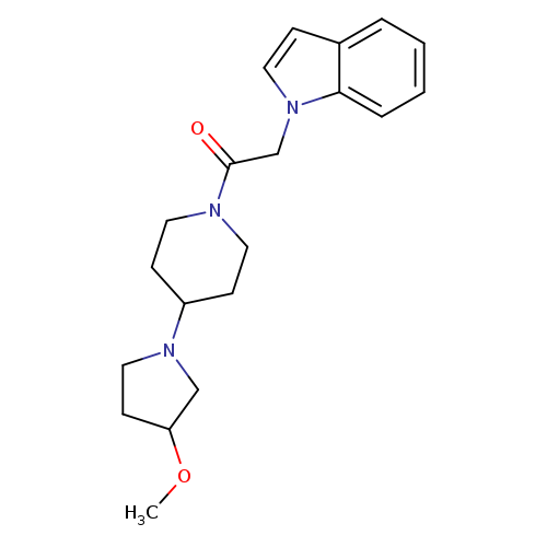 2-(1H-indol-1-yl)-1-[4-(3-methoxypyrrolidin-1-yl)piperidin-1-yl]ethan-1-one
