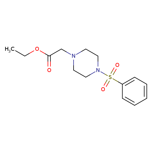 Ethyl 2-[4-(benzenesulfonyl)piperazin-1-yl]acetate