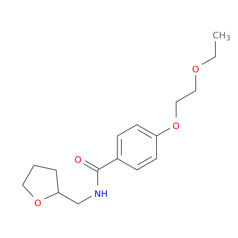 4-(2-ethoxyethoxy)-N-(tetrahydro-2-furanylmethyl)benzamide