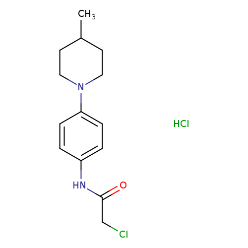 2-chloro-N-[4-(4-methylpiperidin-1-yl)phenyl]acetamide hydrochloride