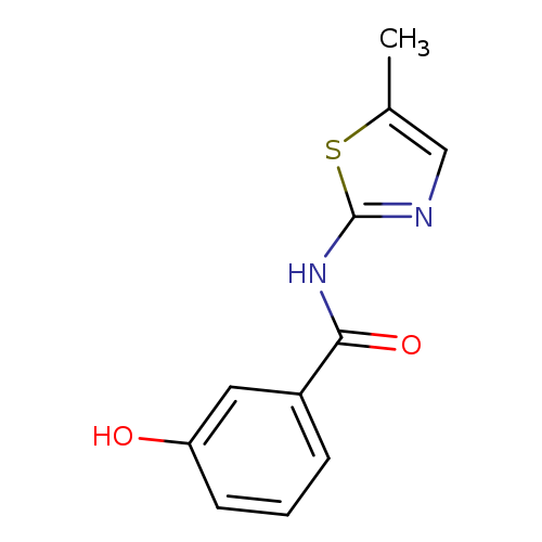 3-hydroxy-N-(5-methyl-1,3-thiazol-2-yl)benzamide