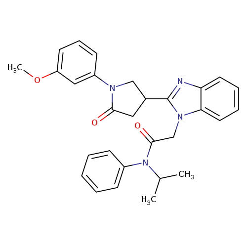 2-{2-[1-(3-methoxyphenyl)-5-oxopyrrolidin-3-yl]-1H-1,3-benzodiazol-1-yl}-N-phenyl-N-(propan-2-yl)acetamide