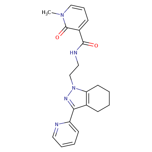 1-methyl-2-oxo-N-{2-[3-(pyridin-2-yl)-4,5,6,7-tetrahydro-1H-indazol-1-yl]ethyl}-1,2-dihydropyridine-3-carboxamide