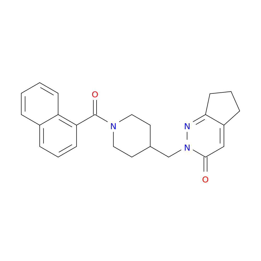 2-{[1-(naphthalene-1-carbonyl)piperidin-4-yl]methyl}-2H,3H,5H,6H,7H-cyclopenta[c]pyridazin-3-one