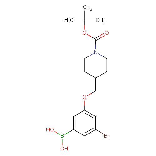 3-Bromo-5-(1-t-BOC-piperidin-4-yl)methoxyphenylboronic acid