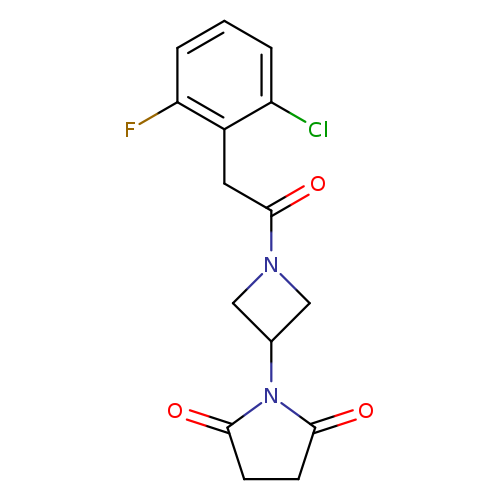 1-{1-[2-(2-chloro-6-fluorophenyl)acetyl]azetidin-3-yl}pyrrolidine-2,5-dione