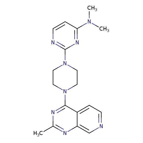 N,N-dimethyl-2-(4-{2-methylpyrido[3,4-d]pyrimidin-4-yl}piperazin-1-yl)pyrimidin-4-amine