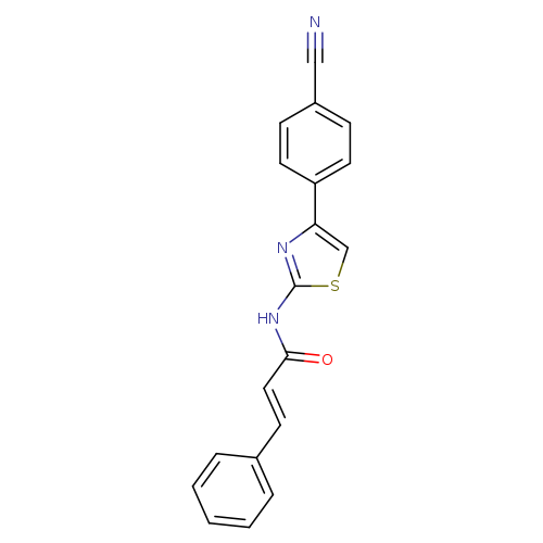 (2E)-N-[4-(4-cyanophenyl)-1,3-thiazol-2-yl]-3-phenylprop-2-enamide