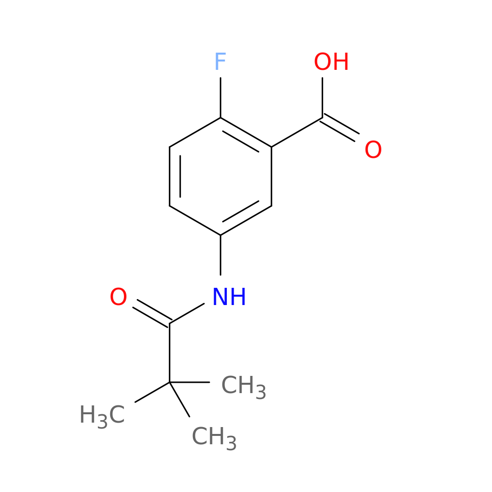 5-(2,2-dimethylpropanamido)-2-fluorobenzoic acid