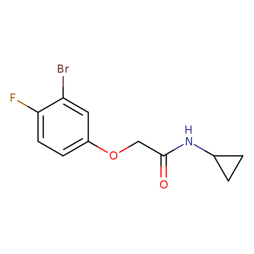 2-(3-Bromo-4-fluorophenoxy)-N-cyclopropylacetamide