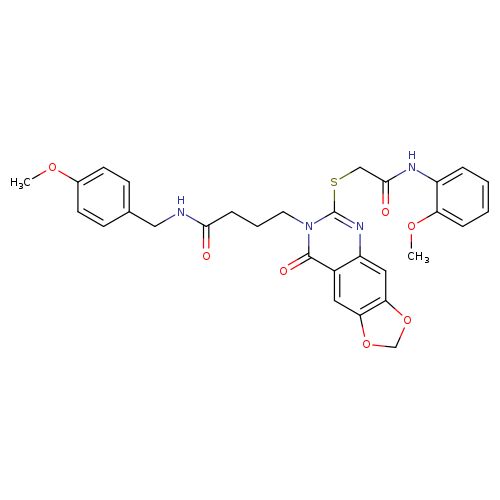 4-[6-({[(2-methoxyphenyl)carbamoyl]methyl}sulfanyl)-8-oxo-2H,7H,8H-[1,3]dioxolo[4,5-g]quinazolin-7-yl]-N-[(4-methoxyphenyl)methyl]butanamide