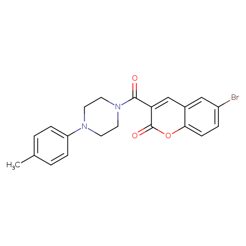6-bromo-3-[4-(4-methylphenyl)piperazine-1-carbonyl]-2H-chromen-2-one