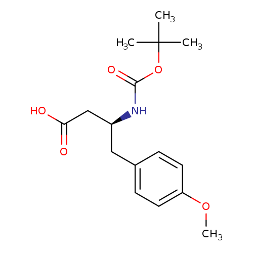 Benzenebutanoic acid, β-​[[(1,​1-​dimethylethoxy)​carbonyl]​amino]​-​4-​methoxy-​, (S)​- (9CI)