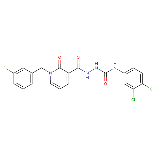 N-{[(3,4-dichlorophenyl)carbamoyl]amino}-1-[(3-fluorophenyl)methyl]-2-oxo-1,2-dihydropyridine-3-carboxamide