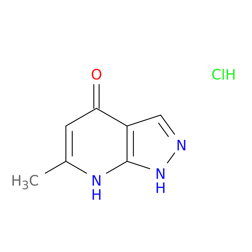 6-methyl-1H,4H,7H-pyrazolo[3,4-b]pyridin-4-one hydrochloride