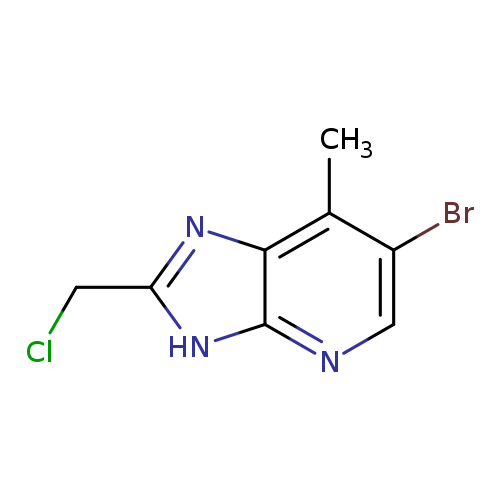 6-bromo-2-(chloromethyl)-7-methyl-3H-imidazo[4,5-b]pyridine