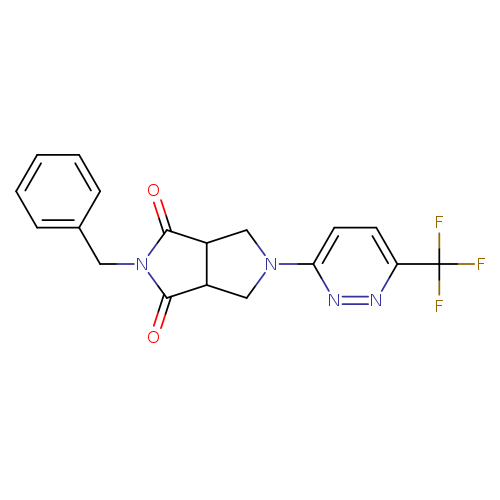 2-benzyl-5-[6-(trifluoromethyl)pyridazin-3-yl]-octahydropyrrolo[3,4-c]pyrrole-1,3-dione