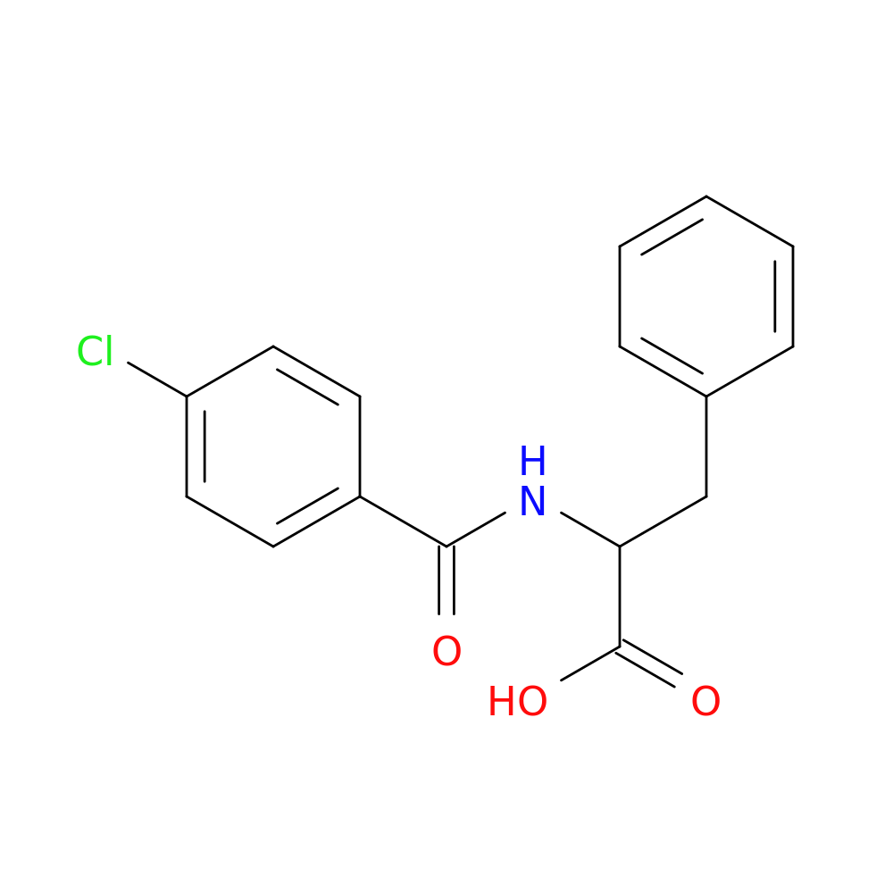 2-[(4-chlorophenyl)formamido]-3-phenylpropanoic acid
