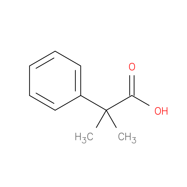 Benzeneacetic acid, α,α-dimethyl-