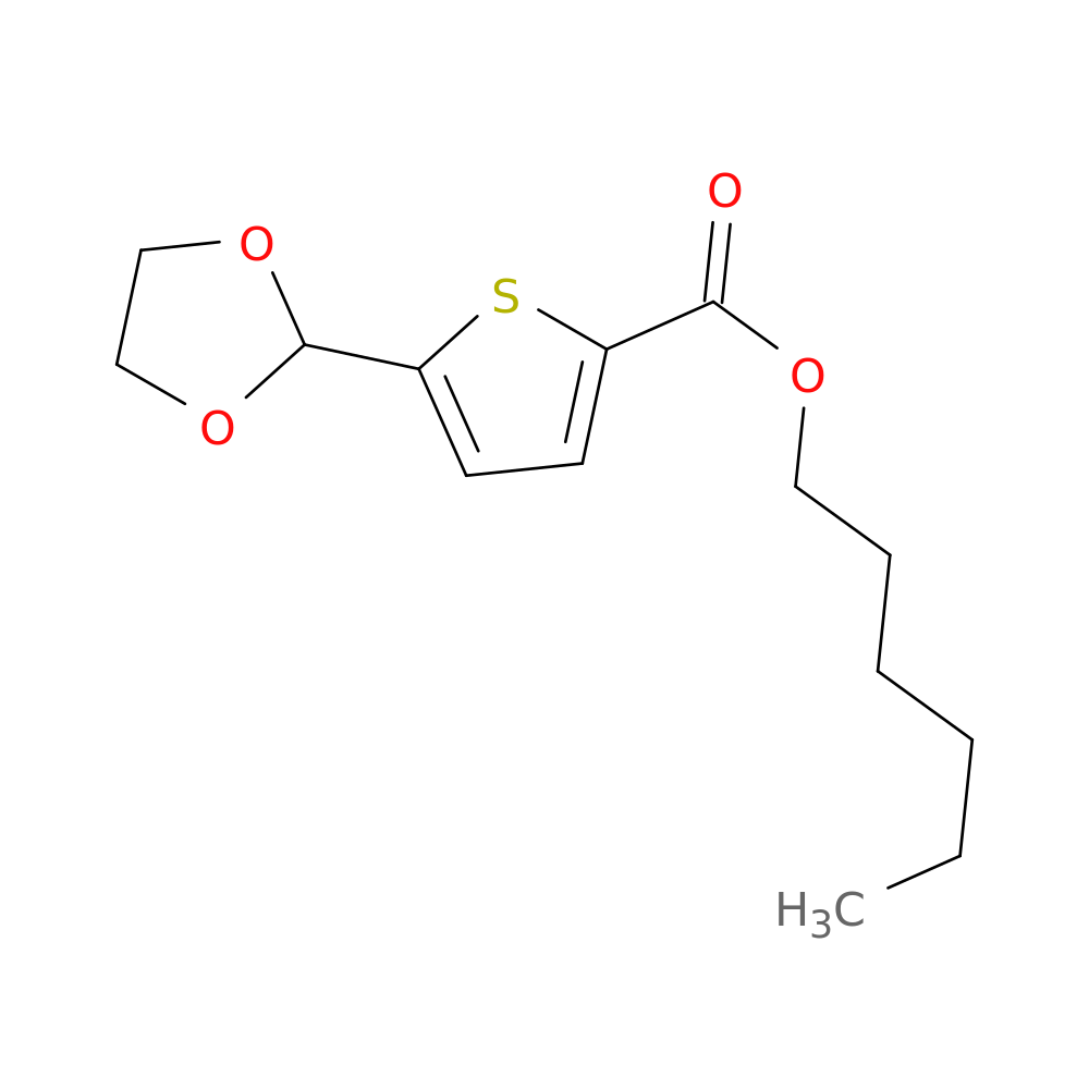 Hexyl 5-(1,3-Dioxolan-2-yl)-2-thiophenecarboxylate