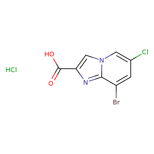 8-bromo-6-chloroimidazo[1,2-a]pyridine-2-carboxylicacidhydrochloride