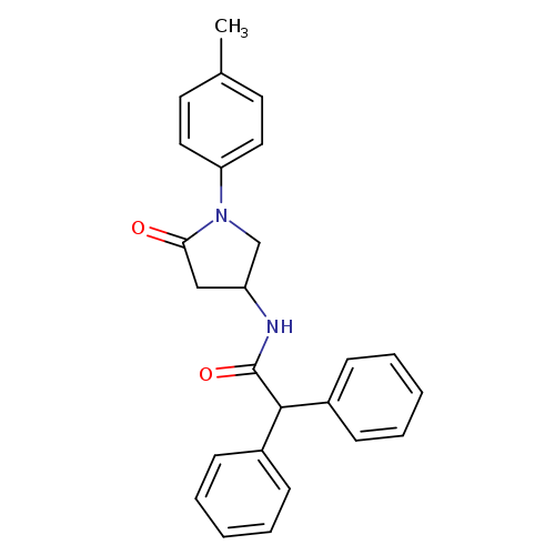 N-[1-(4-methylphenyl)-5-oxopyrrolidin-3-yl]-2,2-diphenylacetamide
