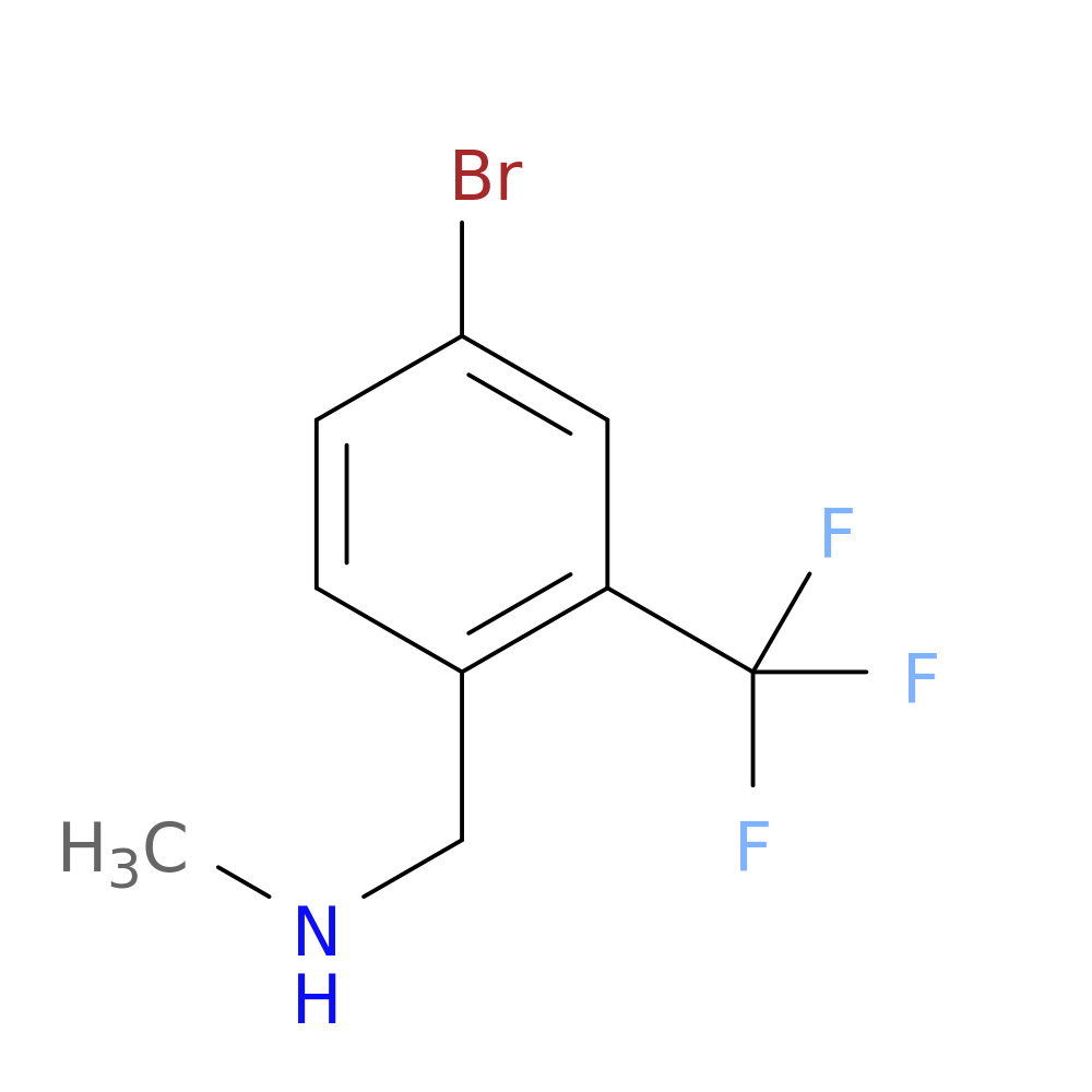 {[4-Bromo-2-(trifluoromethyl)phenyl]methyl}(methyl)amine
