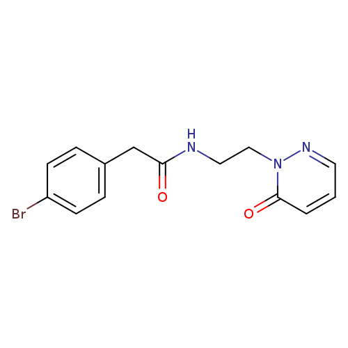 2-(4-bromophenyl)-N-[2-(6-oxo-1,6-dihydropyridazin-1-yl)ethyl]acetamide