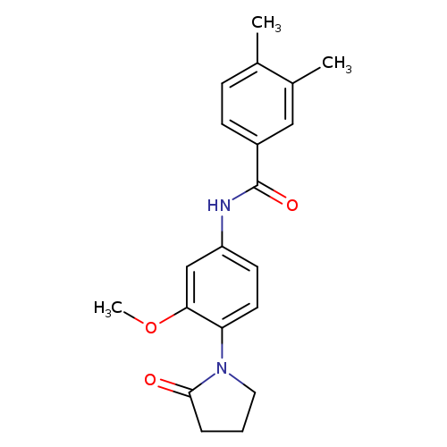 N-[3-methoxy-4-(2-oxopyrrolidin-1-yl)phenyl]-3,4-dimethylbenzamide