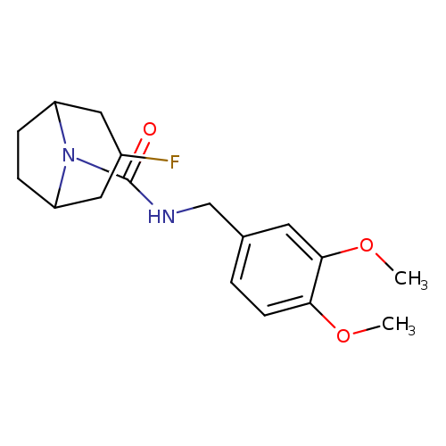 N-[(3,4-dimethoxyphenyl)methyl]-3-fluoro-8-azabicyclo[3.2.1]octane-8-carboxamide