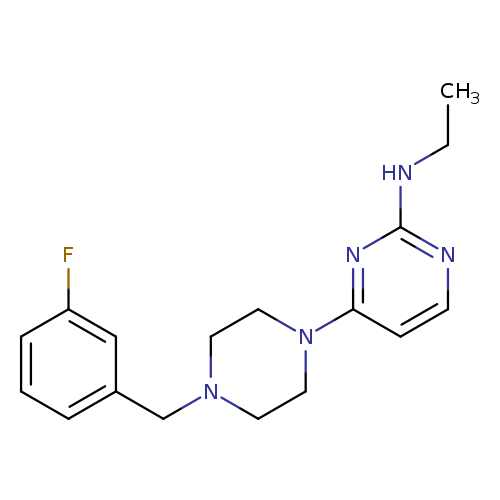 N-ethyl-4-{4-[(3-fluorophenyl)methyl]piperazin-1-yl}pyrimidin-2-amine