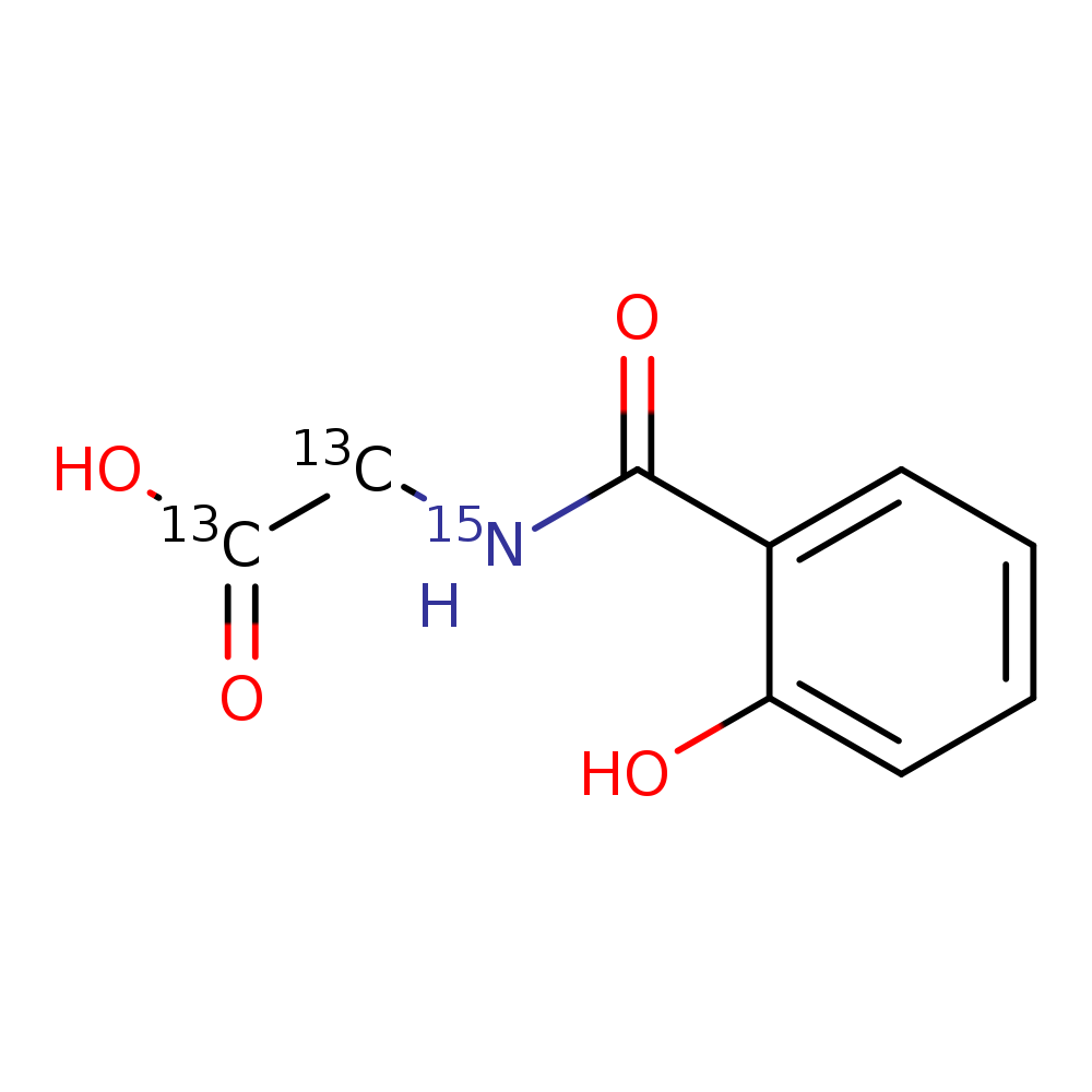 2-Hydroxy Hippuric Acid-13C2,15N