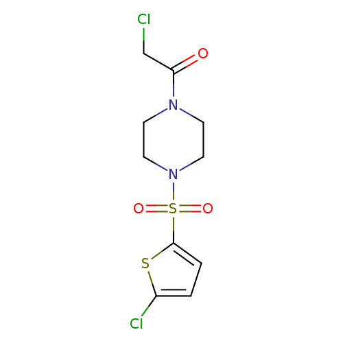2-Chloro-1-{4-[(5-chlorothiophen-2-yl)sulfonyl]piperazin-1-yl}ethan-1-one