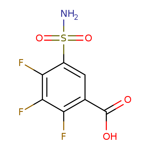 2,3,4-Trifluoro-5-sulfamoylbenzoic acid