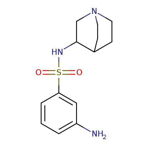 3-amino-N-{1-azabicyclo[2.2.2]octan-3-yl}benzene-1-sulfonamide