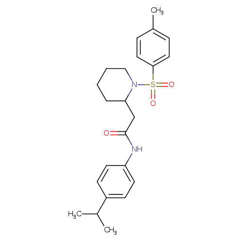 2-[1-(4-methylbenzenesulfonyl)piperidin-2-yl]-N-[4-(propan-2-yl)phenyl]acetamide