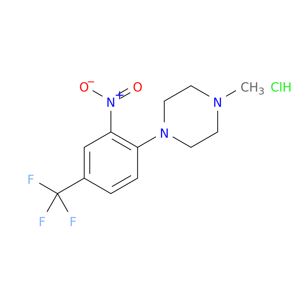 1-METHYL-4-[2-NITRO-4-(TRIFLUOROMETHYL)PHENYL]PIPERAZINE HYDROCHLORIDE