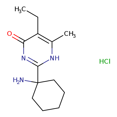 2-(1-aminocyclohexyl)-5-ethyl-6-methyl-1,4-dihydropyrimidin-4-one hydrochloride